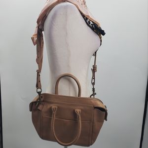 LIEBESKIND Leather Shoulder Bag Camel Brown